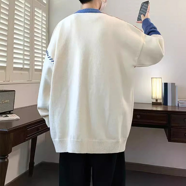 Ins Colorblock Pullover Sweater