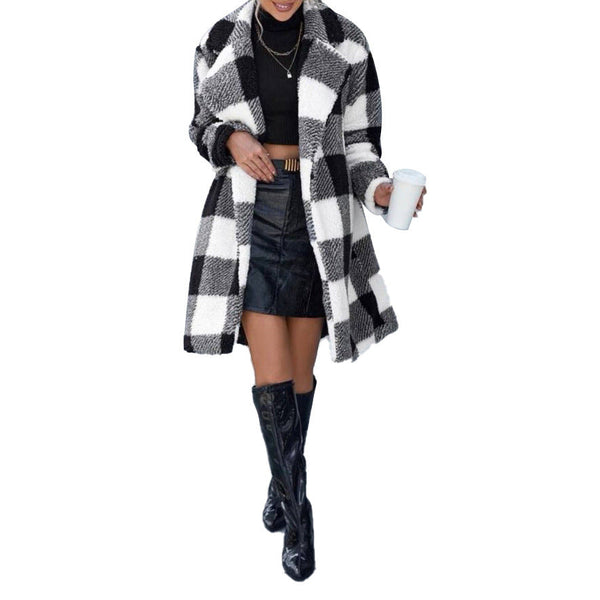 Plaid Aura Long Coat
